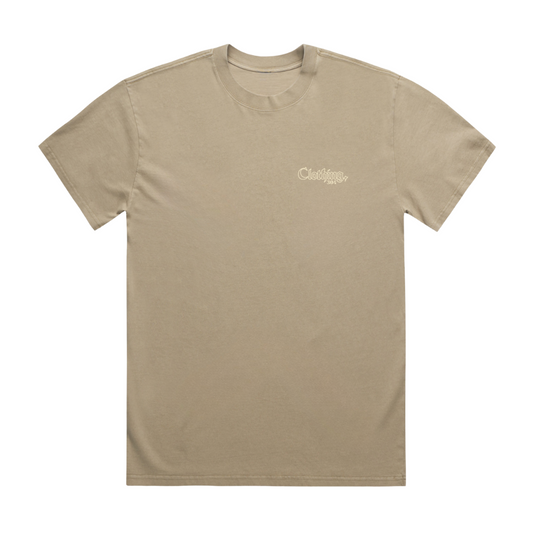 Ascend Heavy Faded T-Shirt Khaki
