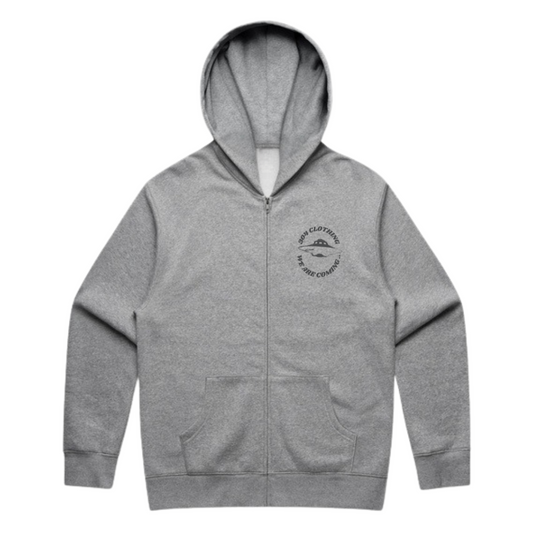 UFO Zip Hood Athletic Heather