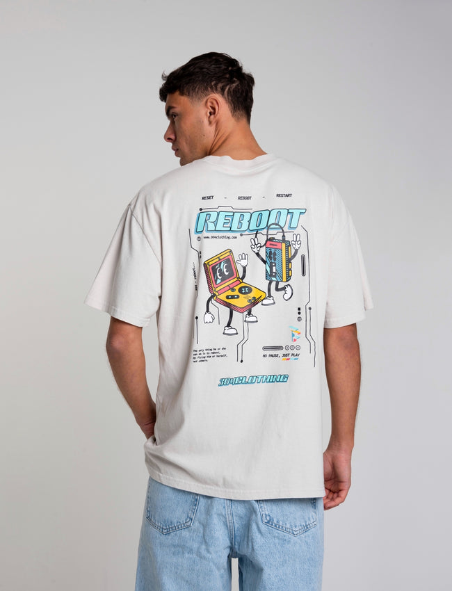 304 Mens Reboot Faded Bone T-Shirt
