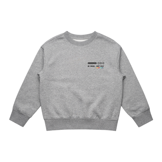 Kids Next Level Sweater Heather Grey