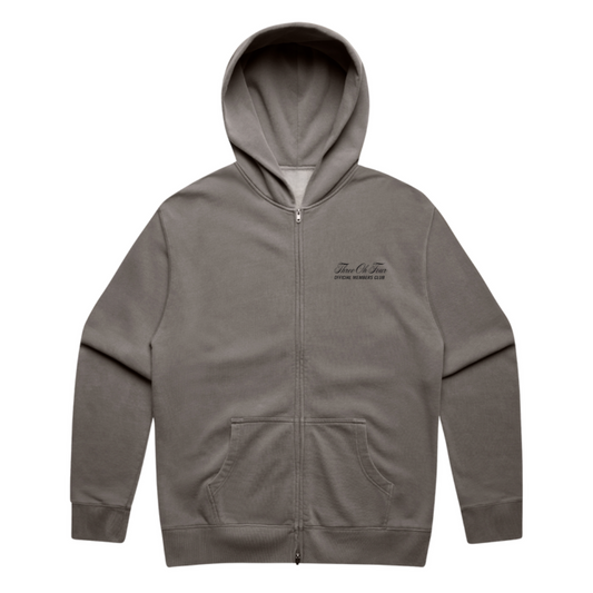 Miami Heavy Zip Hood Faded Grey