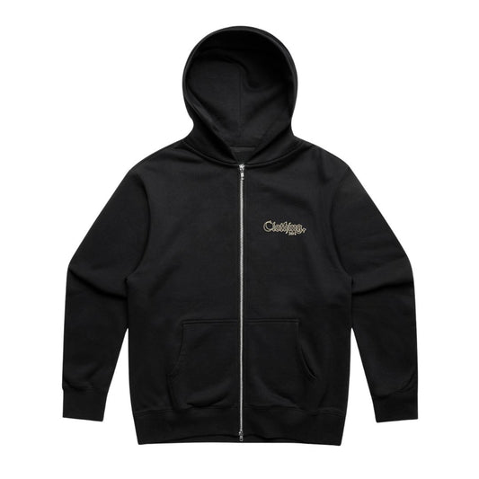 Ascend Heavy Zip Hood Black
