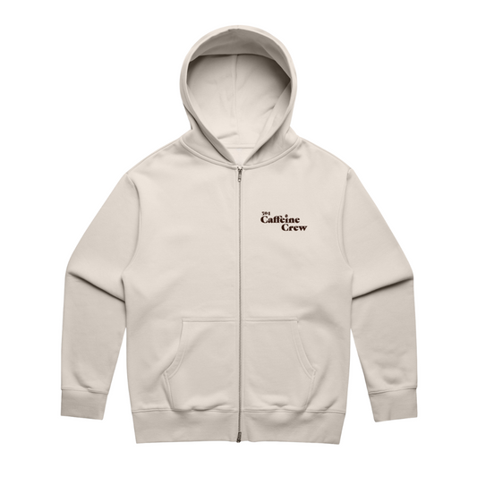 Caffeine Crew Heavy Zip Hood Bone
