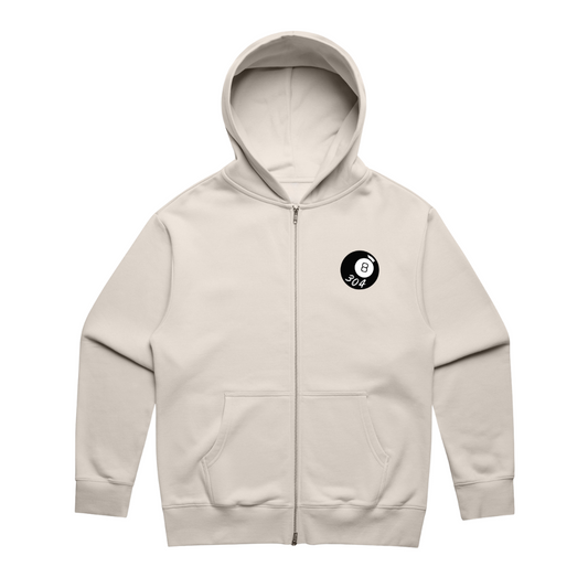 8 Ball Heavy Zip Hood Bone