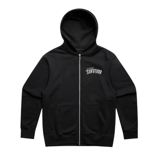 Survivor Heavy Zip Hood Black