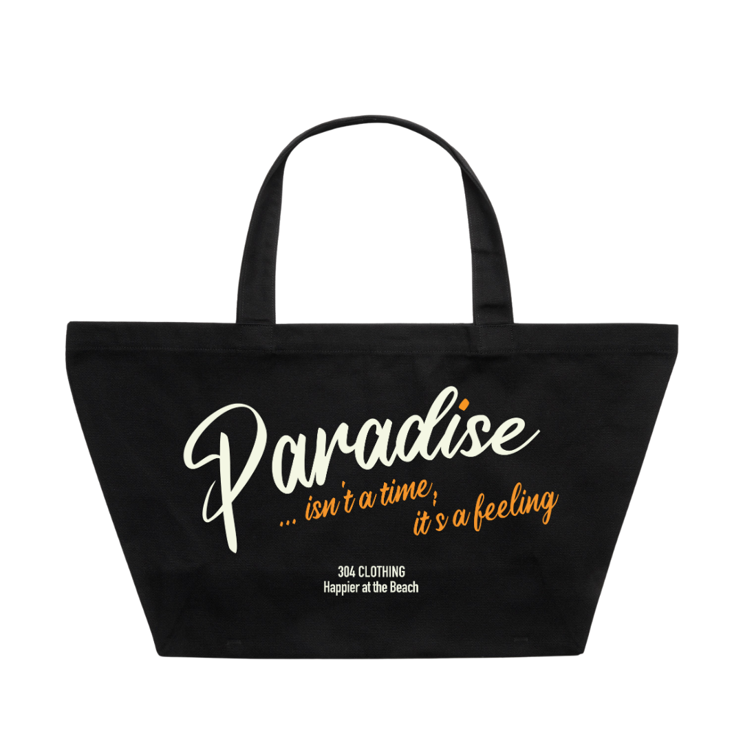 304 Paradise Oversized Tote Black