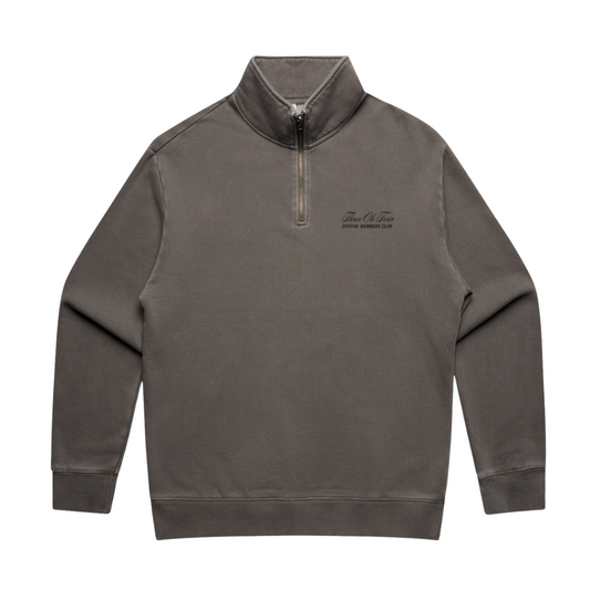 Miami Half Zip Faded Grey