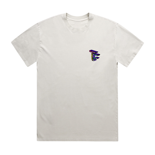 TOF Animal Style Heavy Faded T-Shirt Bone