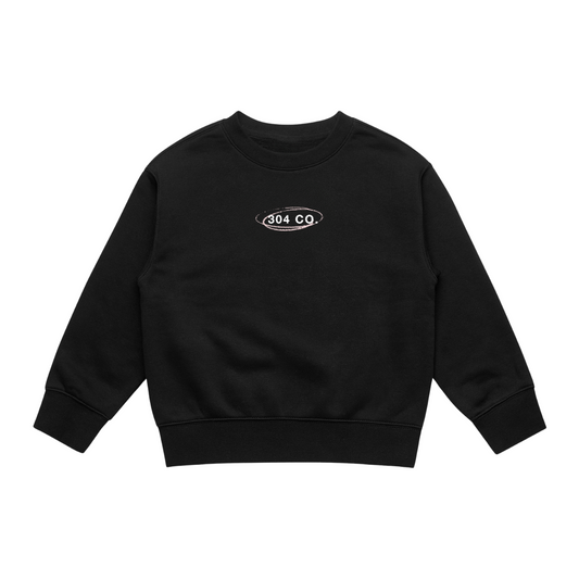 Kids Pink Facepalm Sweater Black