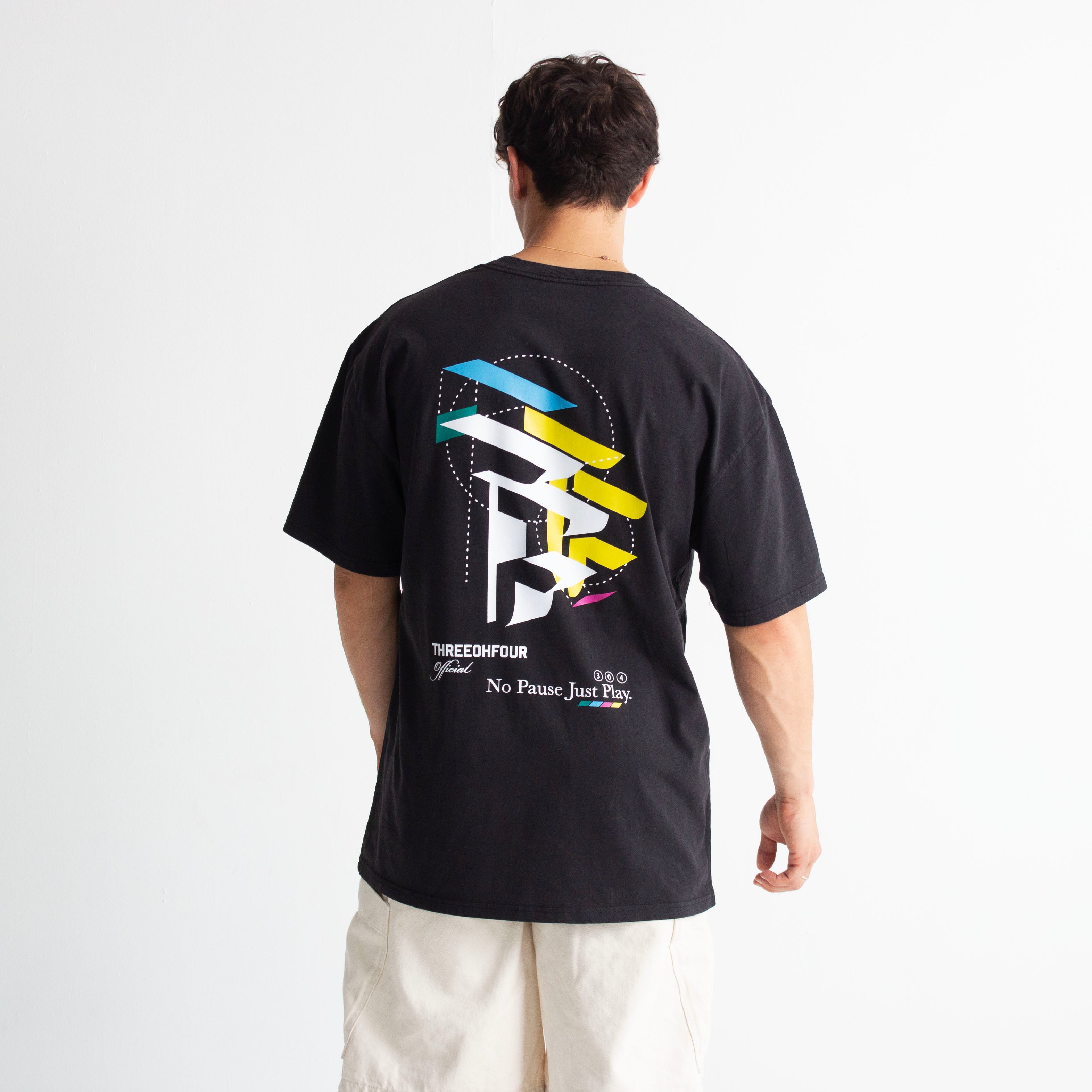 304 Mens TOF 3D T-shirt Black