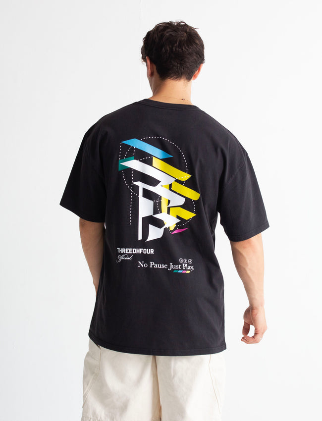 304 Mens TOF 3D T-shirt Black