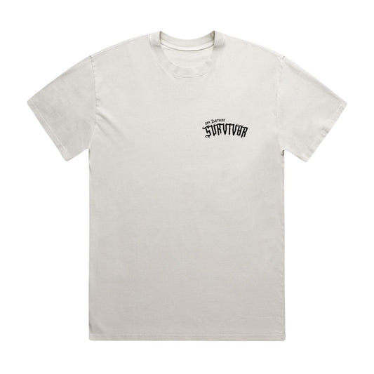 Survivor Heavy Faded T-Shirt Bone