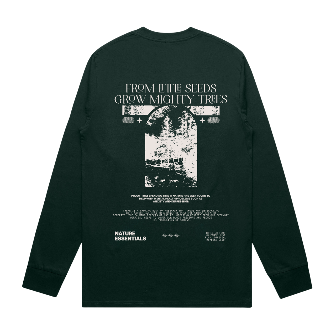 Nature Essentials Long Sleeve T-Shirt Pine Green
