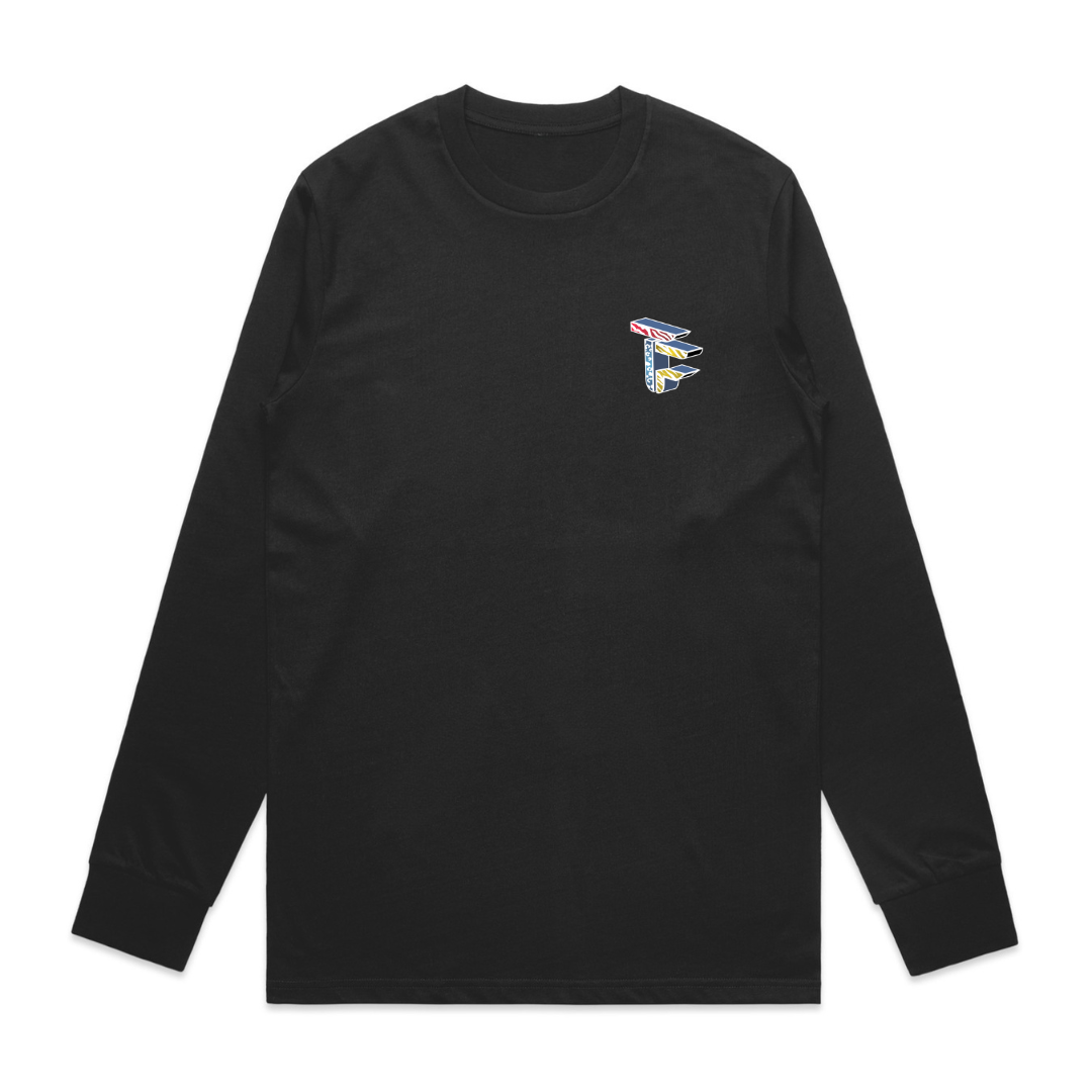 TOF Animal Style Long Sleeve T-Shirt Black