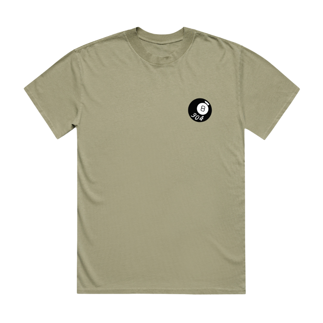 8 Ball Heavy Faded T-Shirt Eucalyptus