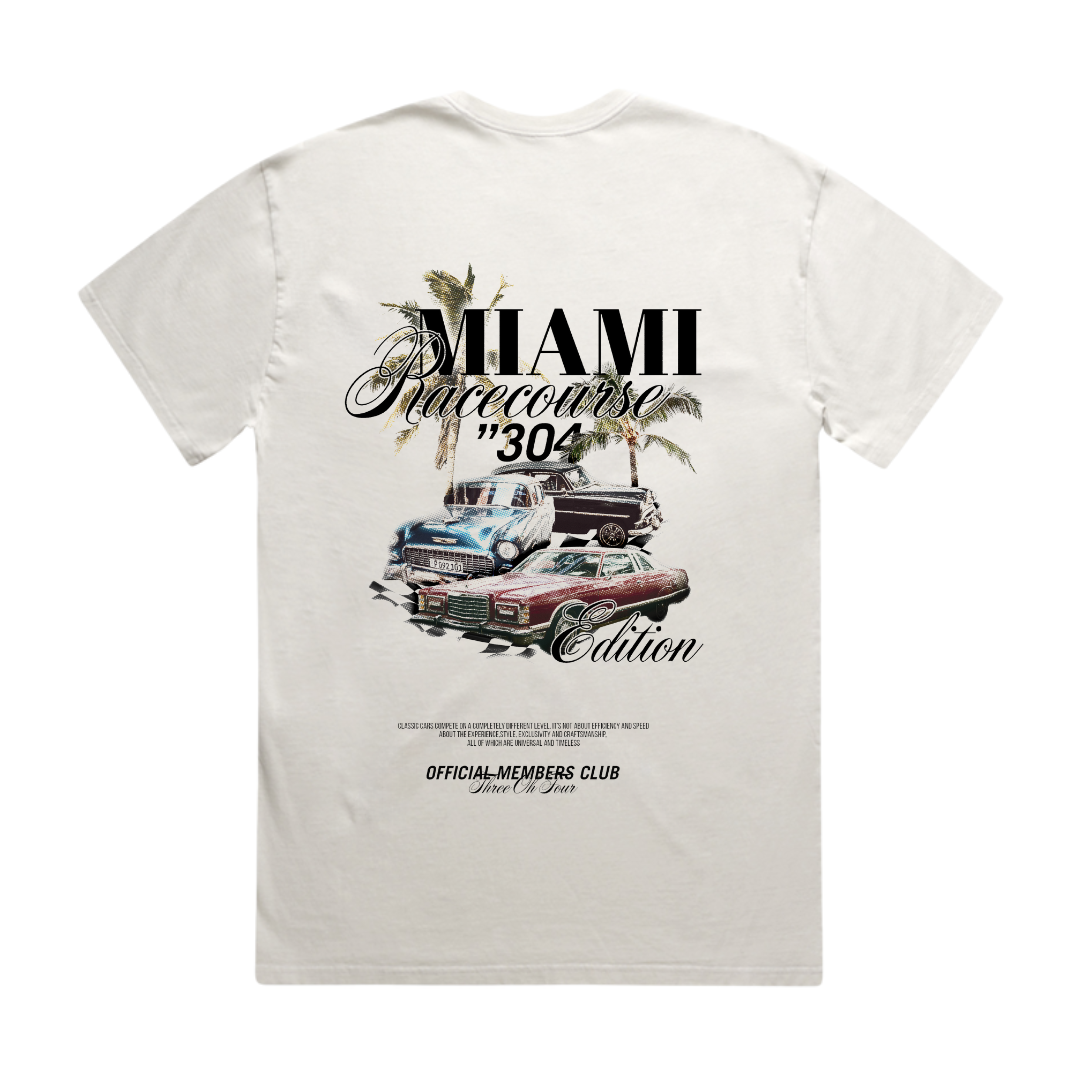 Miami Heavy Faded T-Shirt Bone
