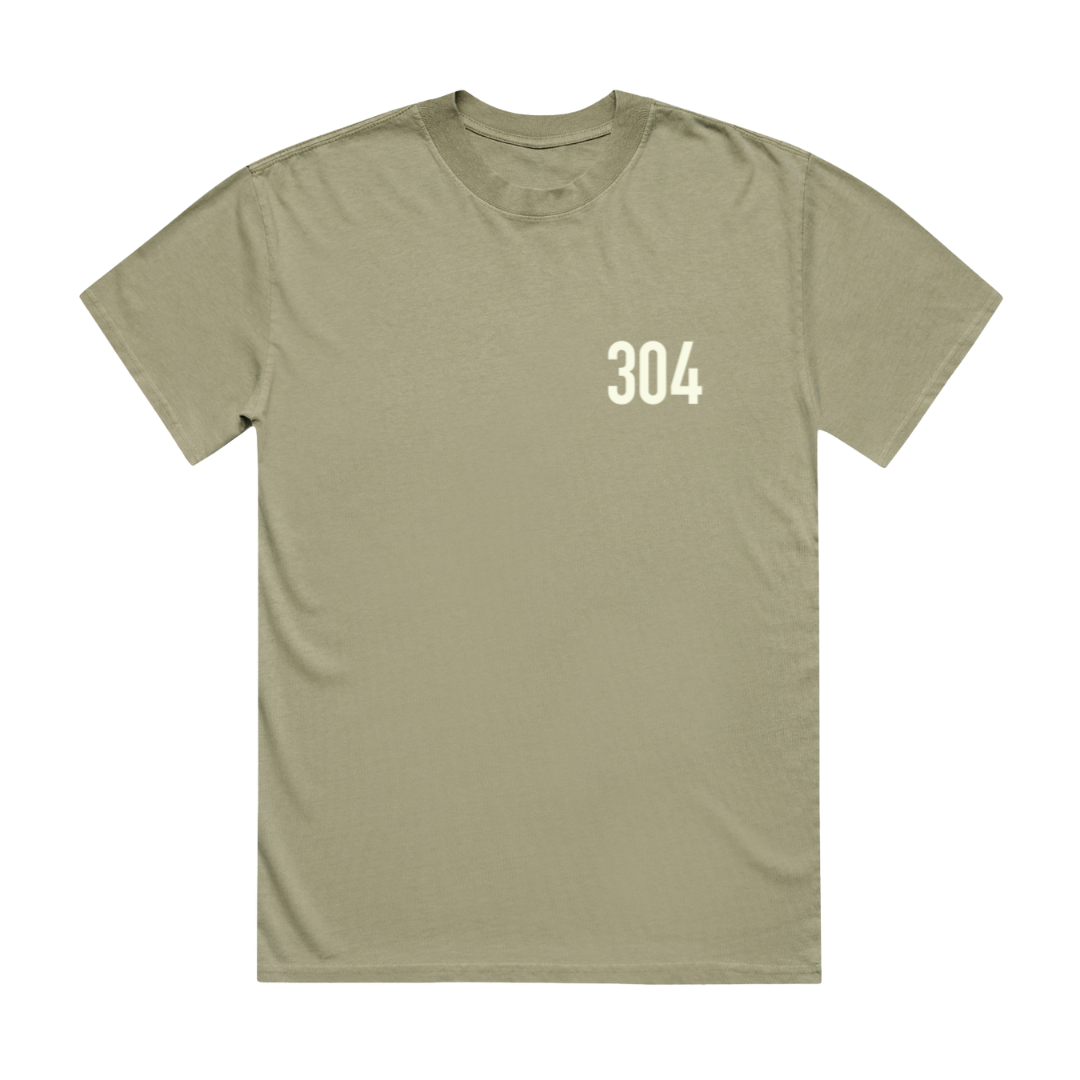 Paradise Heavy Faded T-Shirt Eucalyptus