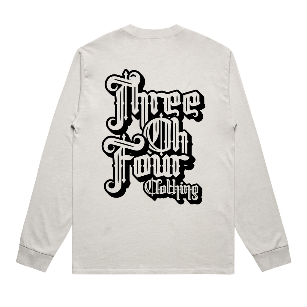 304 Vintage Heavy Faded Long Sleeve T-Shirt Bone