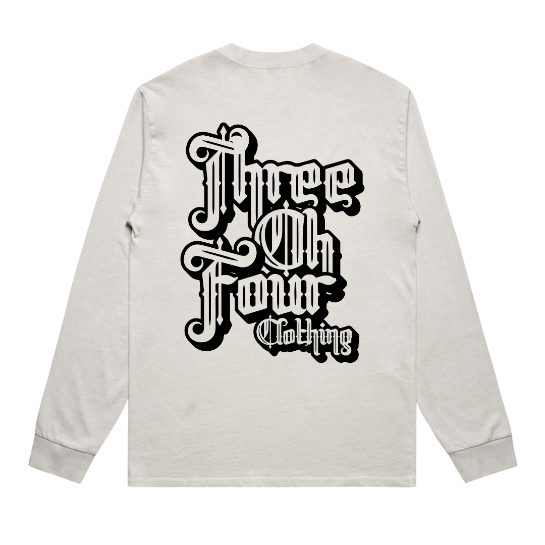 304 Vintage Heavy Faded Long Sleeve T-Shirt Bone