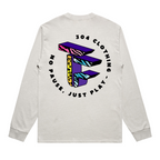 TOF Animal Style Heavy Faded Long Sleeve T-Shirt Bone
