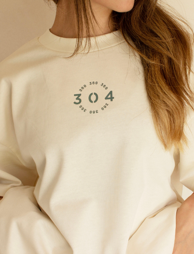 304 Womens 360 Off White T-Shirt
