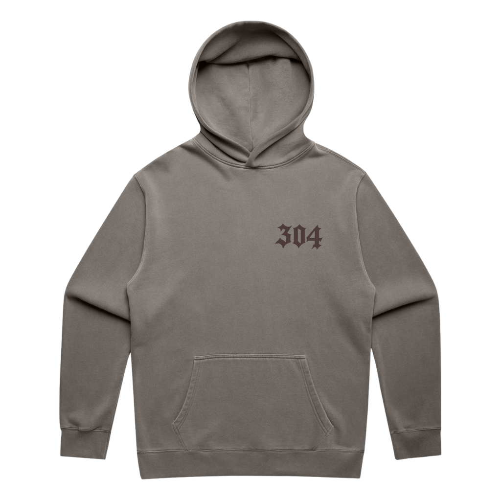 304 Heaven & Hell Hood Faded Grey