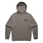 304 Heaven & Hell Hood Faded Grey