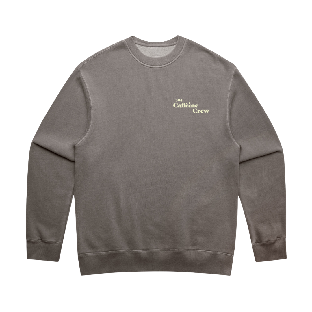 Caffeine Crew Heavy Sweater Faded Grey