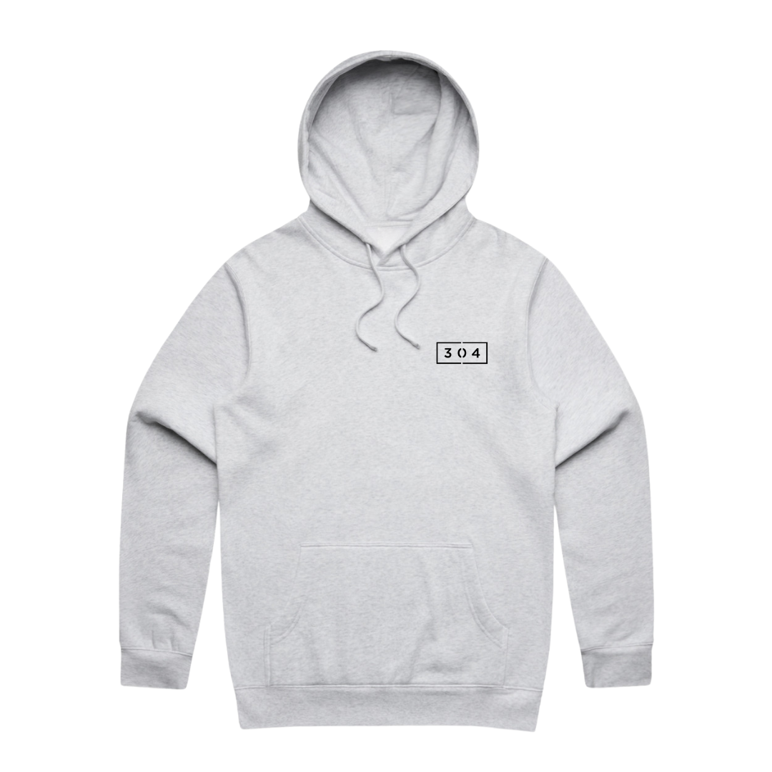 304 Essentials Hood White Heather