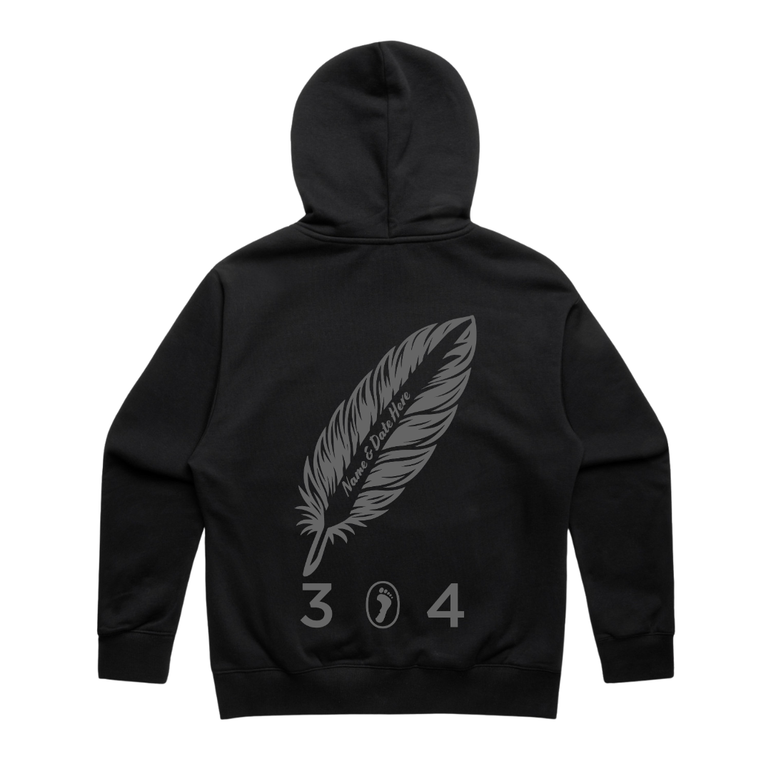 304 x The Lily Mae Foundation Hood Black Personalised