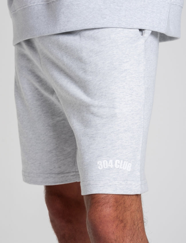 304 Mens Club White Heather Grey Shorts