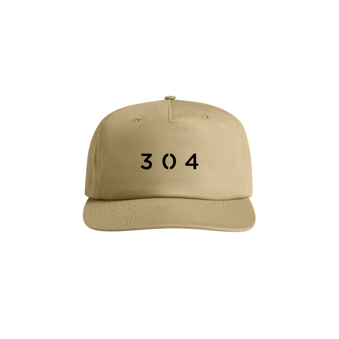304 Faux Embroidery Cap Khaki