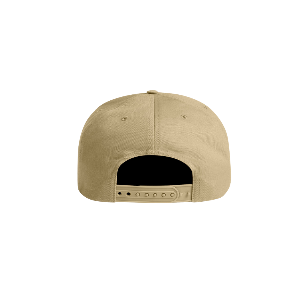304 Faux Embroidery Cap Khaki