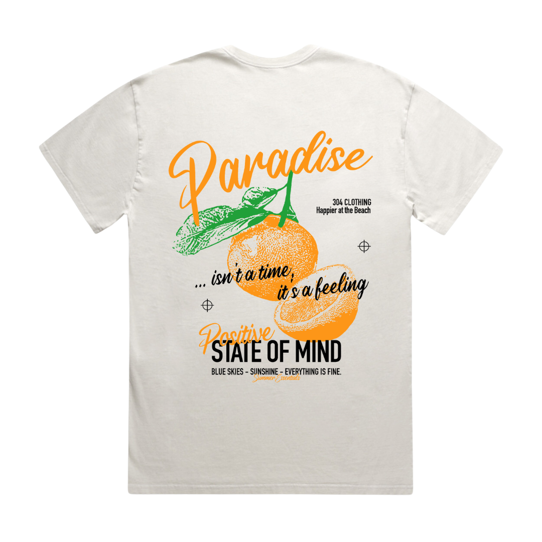 Paradise Heavy T-Shirt Faded Bone