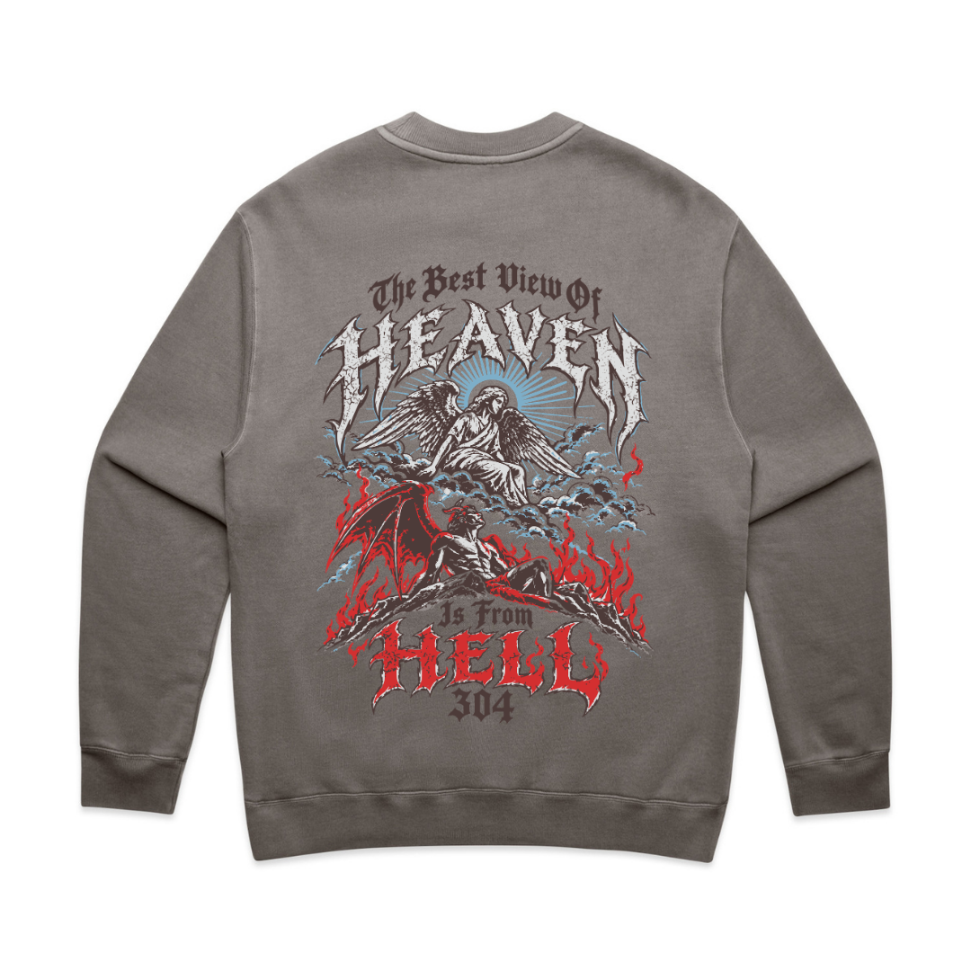 304 Heaven & Hell Sweater Faded Grey