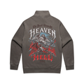 304 Heaven & Hell Half Zip Faded Grey