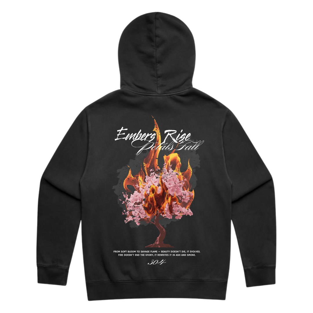 Embers Rise Hood Faded Black