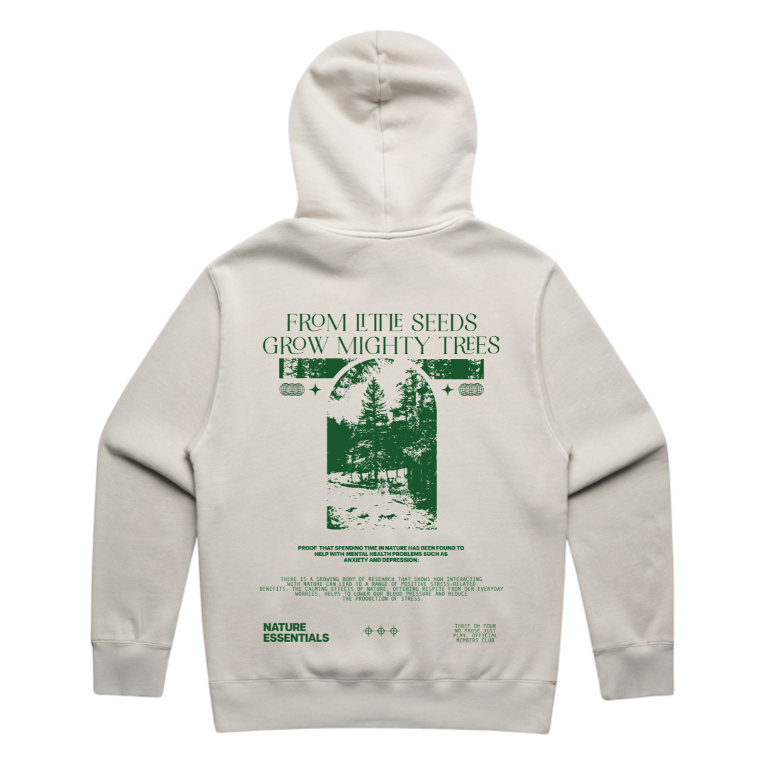 Nature Essentials Heavy Zip Hood Bone