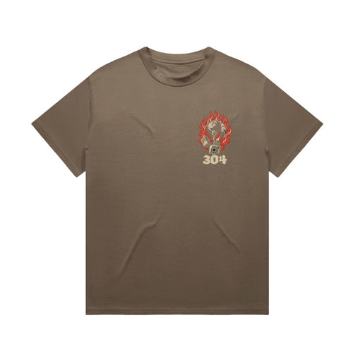 304 Batism by Fire Heavy T-Shirt Walnut