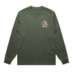 304 Misty Mountains Heavy Long T-Shirt Sleeve Cypress