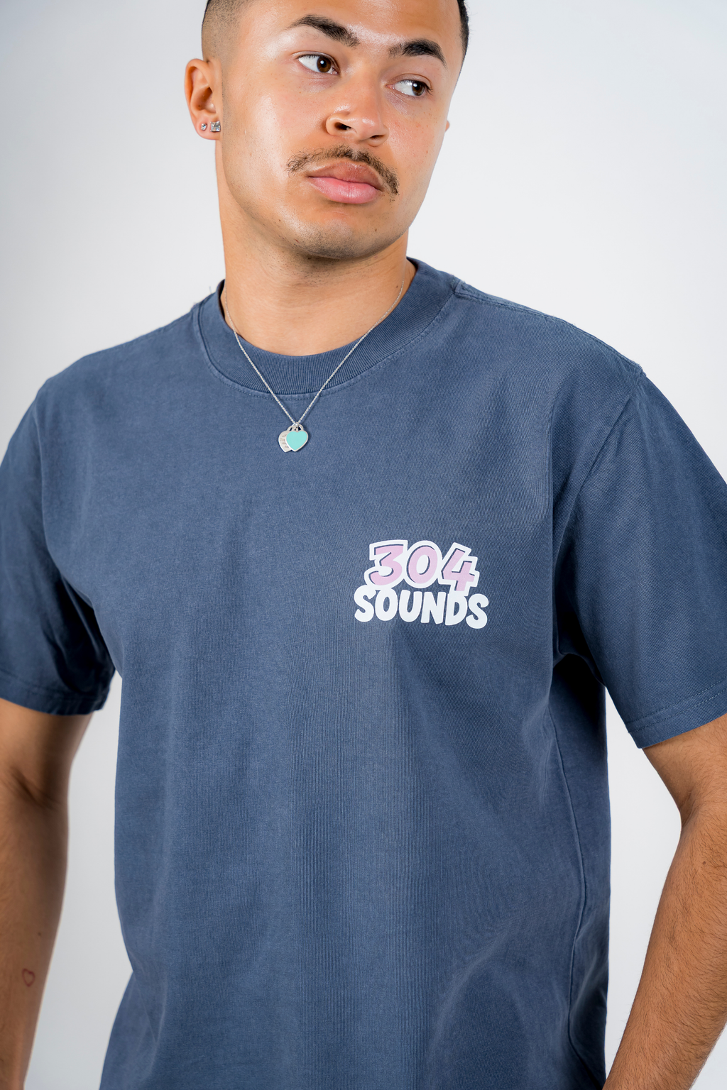 304 Sounds T-Shirt Faded Indigo