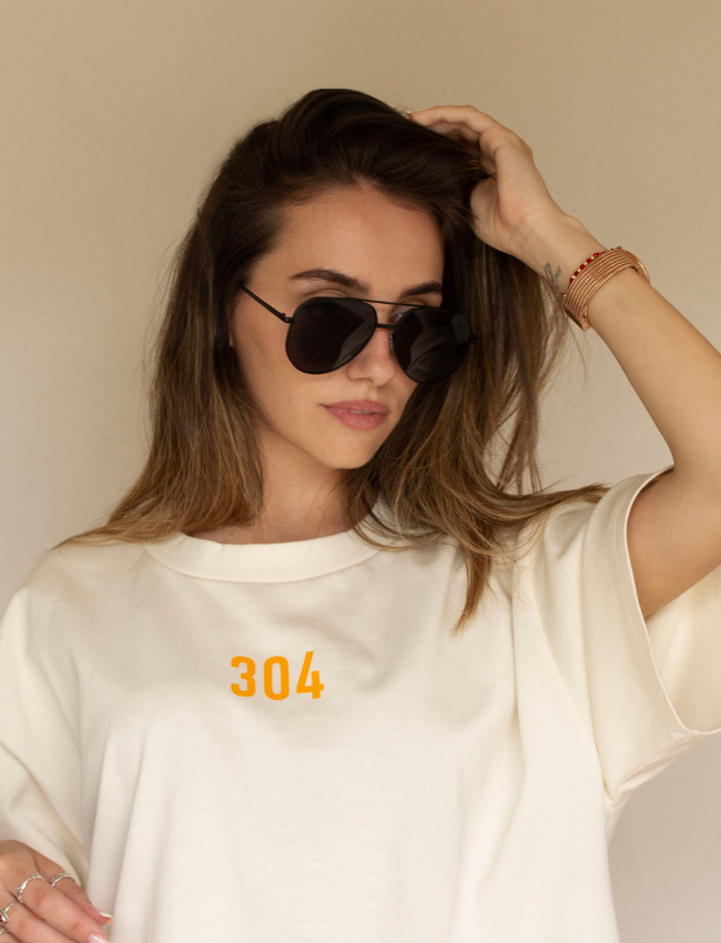 304 Womens Paradise Off White T-Shirt