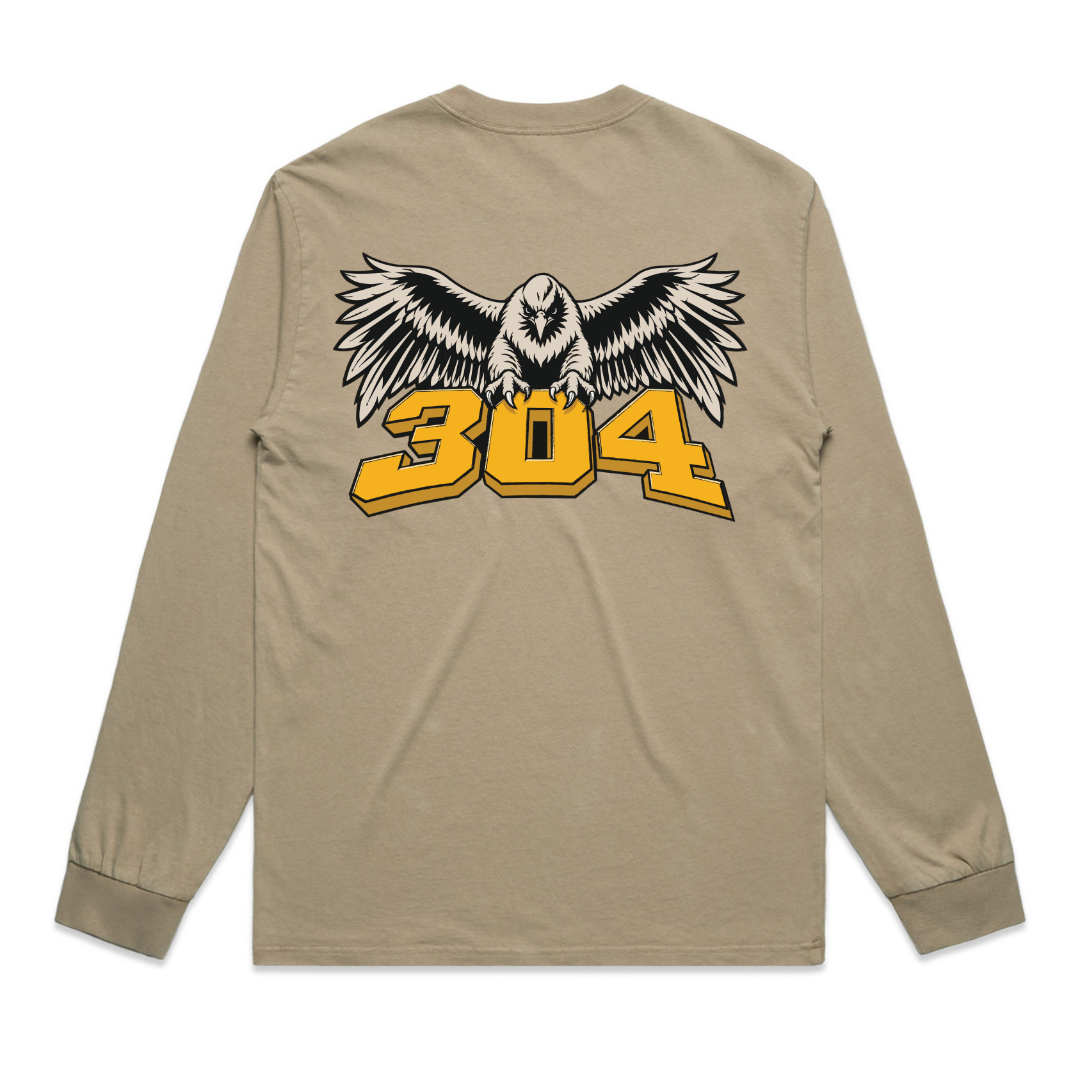 304 Eagle Long Sleeve T-Shirt Faded Khaki