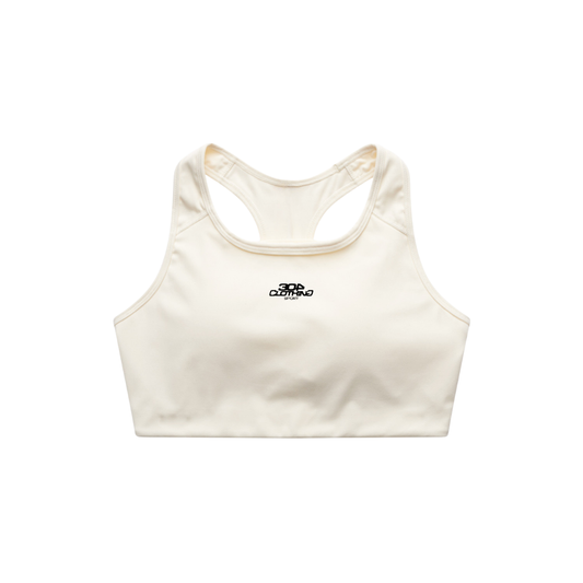 304 Sport Active Womens Bra Top Ecru