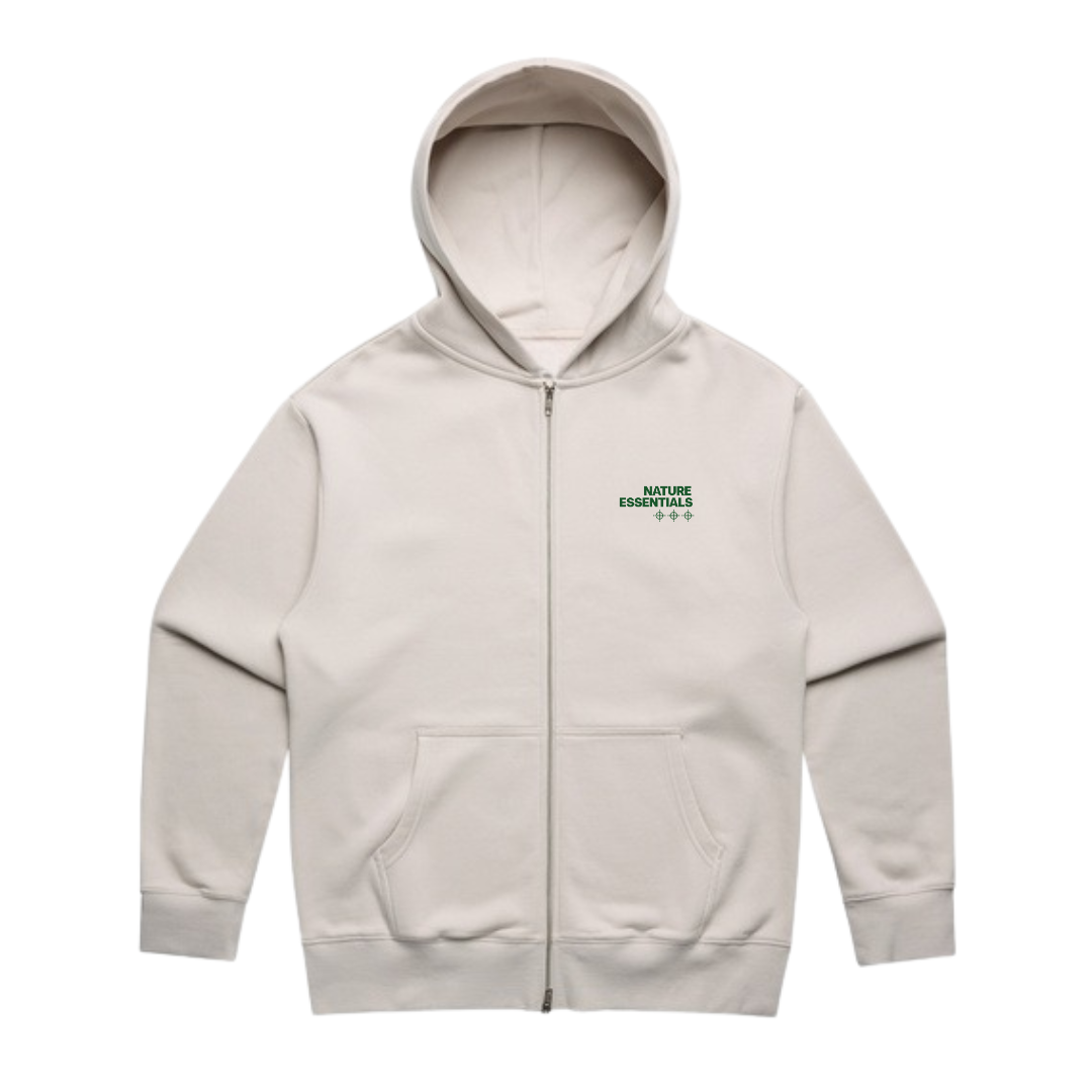 Nature Essentials Heavy Zip Hood Bone