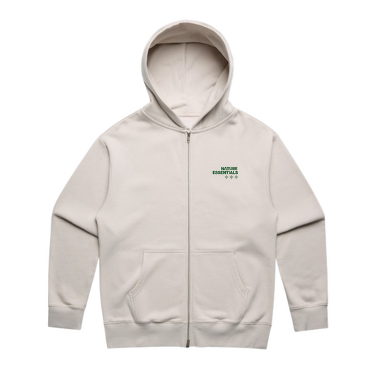 Nature Essentials Heavy Zip Hood Bone