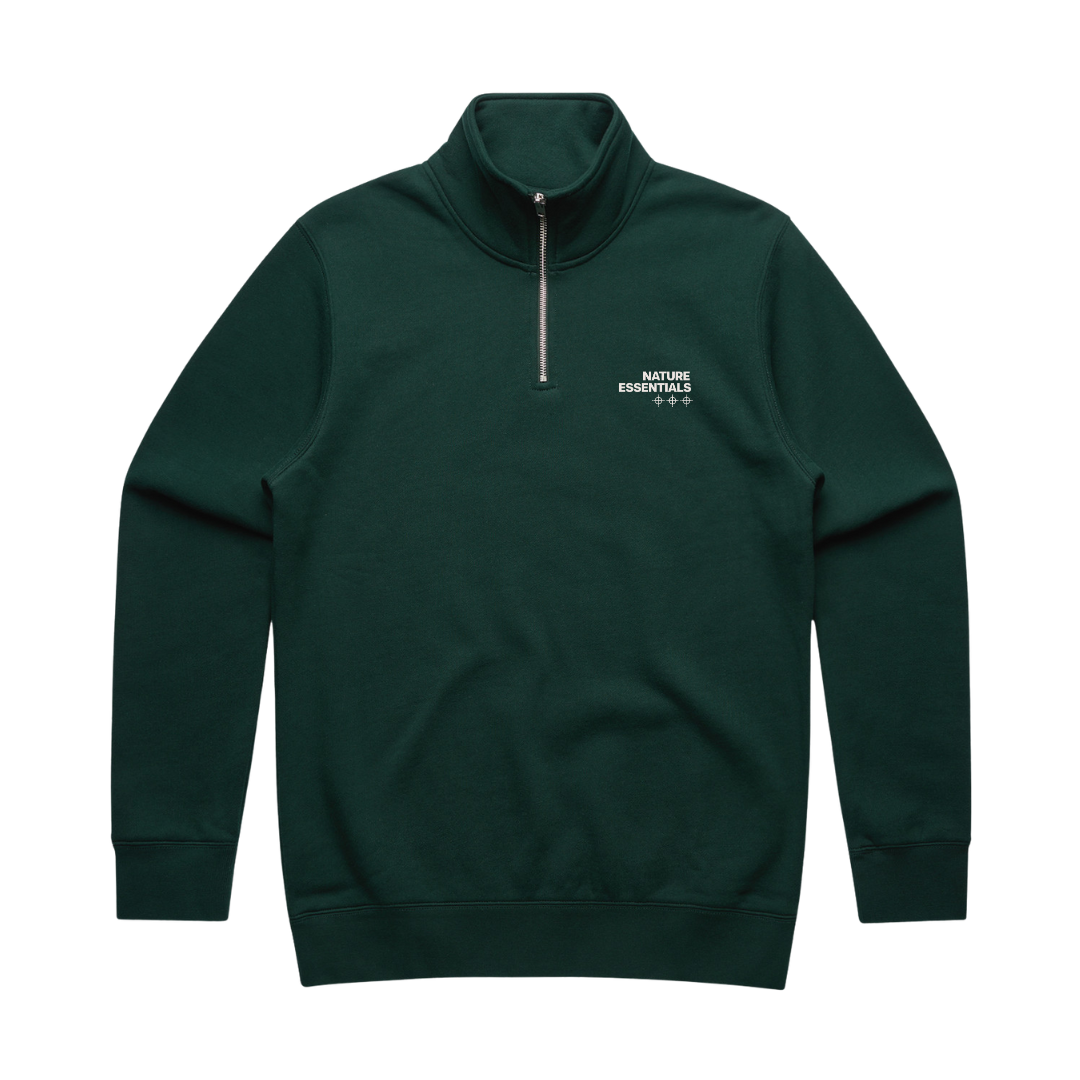 Nature Essentials Half Zip Pine Green