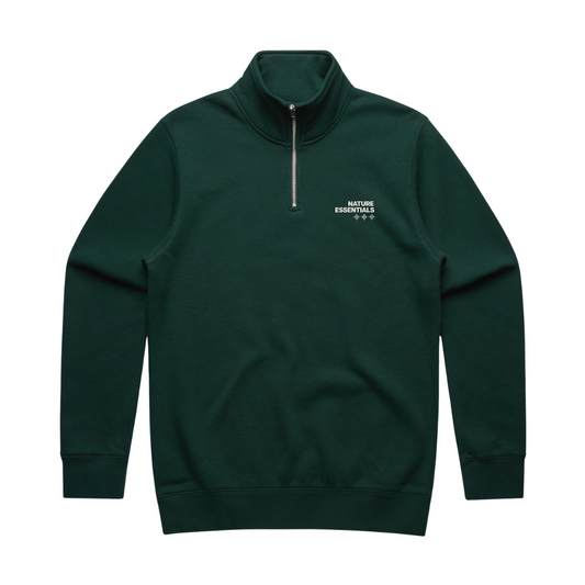 Nature Essentials Half Zip Pine Green