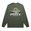 304 Misty Mountains Heavy Long T-Shirt Sleeve Cypress