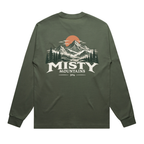 304 Misty Mountains Heavy Long T-Shirt Sleeve Cypress